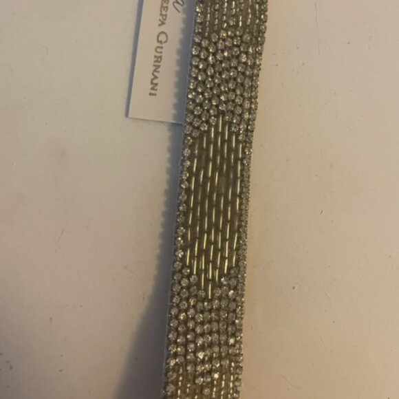 Deepa diamante and translucent bugle bead embellished headband main image 4